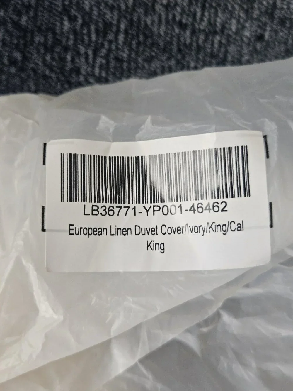 Quince European Linen Duvet Cover in Ivory